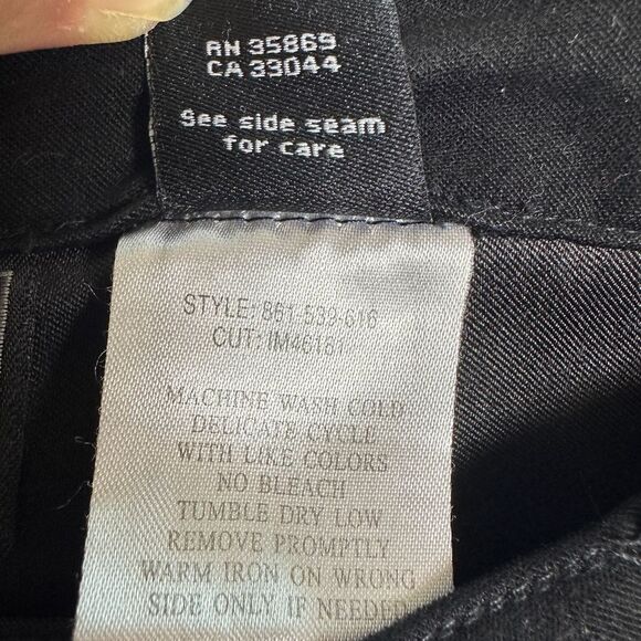 Rough‎ Rider Sz 15/16 Black Jeans by Circle Y 30" Western Riding Boho Cowgirl - Picture 4 of 10